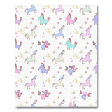 Whimsical Unicorn Cartoon Area Rug