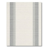 Gray Vertical Striped Beige Area Rug