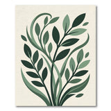 Swirling Green Leaves Area Rug