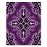 Mystic Purple Cross Geometric Area Rug
