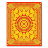 Radiant Sunflower Mandala Area Rug