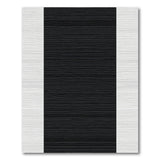 Black and White Geometric Modern Black White Striped Geometric Area Rug
