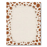 Terracotta Pod Border Cream Area Rug