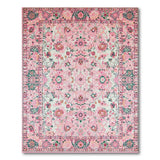 Blush Floral Blush Pink Persian Floral Area Rug
