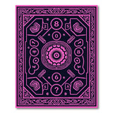 Neon Pink Geometric Puzzle Area Rug
