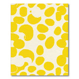 Vivid Yellow Pixelated Abstract Area Rug
