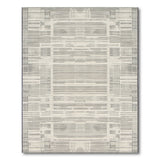 Black and White Geometric Modern Modern Geometric Grid Black White Area Rug