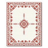 Red Ornate Floral Persian Rug