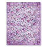 Purple Floral Vine Persian Rug