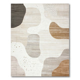 Abstract Neutral Beige Grey Area Rug
