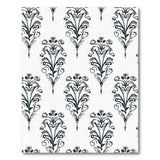 Black and White Elegant Black White Persian Paisley Area Rug