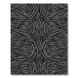 Abstract Black White Geometric Modern Area Rug