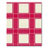 Rustic Farmhouse Classic Red Gingham Check Area Rug