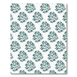 Teal Floral Damask Area Rug