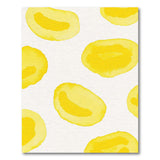 Cheerful Yellow Banana Peel Watercolor Rug