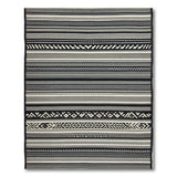 Black and White Black White Heritage Tribal Stripe Rug