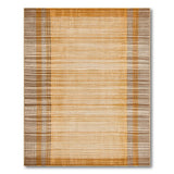 Tan Brown Woven Grid Area Rug