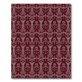 Elegant Maroon Persian Motif Area Rug