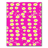 Vibrant Pink Daisy Chain Area Rug