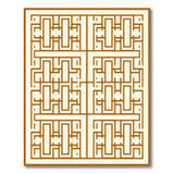 Beige and Neutral Geometric Maze Labyrinth Area Rug