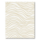 Beige Wavy Abstract No. 3 Area Rug