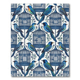Blue Birdcage Vintage Area Rug