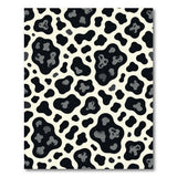 Black White Cow Print Area Rug