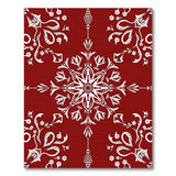Intricate Red Persian Floral Motif Area Rug