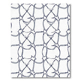Navy Geometric Star Lattice Area Rug