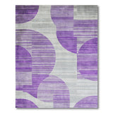Purple Geometric Modern Purple Geometric Abstract Area Rug
