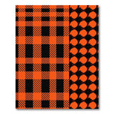 ODIKA Orange Black Buffalo Plaid Area Rug