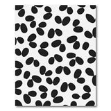 Scattered Black Oval Area Rug