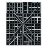 Geometric Modern Grey Grey Geometric Lattice Area Rug