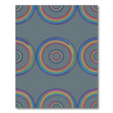Multi-Color Concentric Circles Area Rug