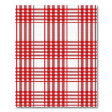 Bold Red Gingham Plaid Area Rug