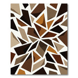 Geometric Modern Brown and Tan Modern Geometric Brown Tan Area Rug