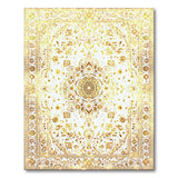 Golden Medallion Traditional Persian Area Rug