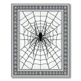 Black and White Ornate Spider Web Black White Area Rug
