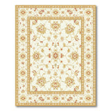 Elegant Cream Gold Floral Persian Area Rug