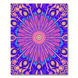 Multi-color and Patterns Vibrant Purple Mandala Area Rug
