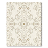 Elegant Gold Floral Ornate Area Rug