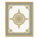 Gold and Silver Elegant Gold Medallion Persian Area Rug