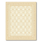 Cream Gold Floral Persian Area Rug