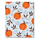 Vibrant Orange Pumpkin Pattern Area Rug