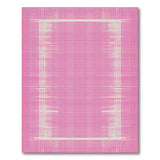 Pink Pink Geometric Grid Area Rug