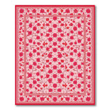 Pink Floral Vine Persian Area Rug