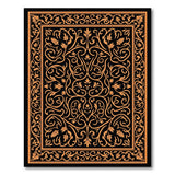Traditional Persian Ornate Orange Floral Persian Area Rug