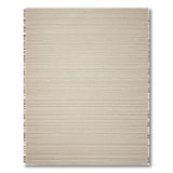 Beige Fringed Woven Boho Area Rug