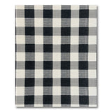 Black and White Black White Buffalo Check Woven Area Rug