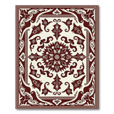 Ornate Maroon Medallion Persian Area Rug